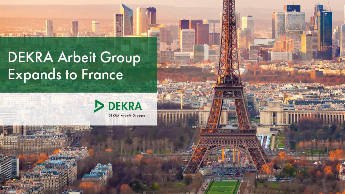 "DEKRA Arbeit Group expands to France + photo de la tour eiffel